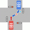 交差点に入ってから赤信号になっても、こっちが有利なんでしょ？