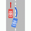 「追越禁止ではない道路」で追越をして、事故に遭った場合の過失割合