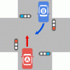 直進車と右折車の事故の場合、過失割合はどうなるの？