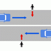 車道を横断してきた歩行者と事故に遭った場合、過失割合はどうなるの？